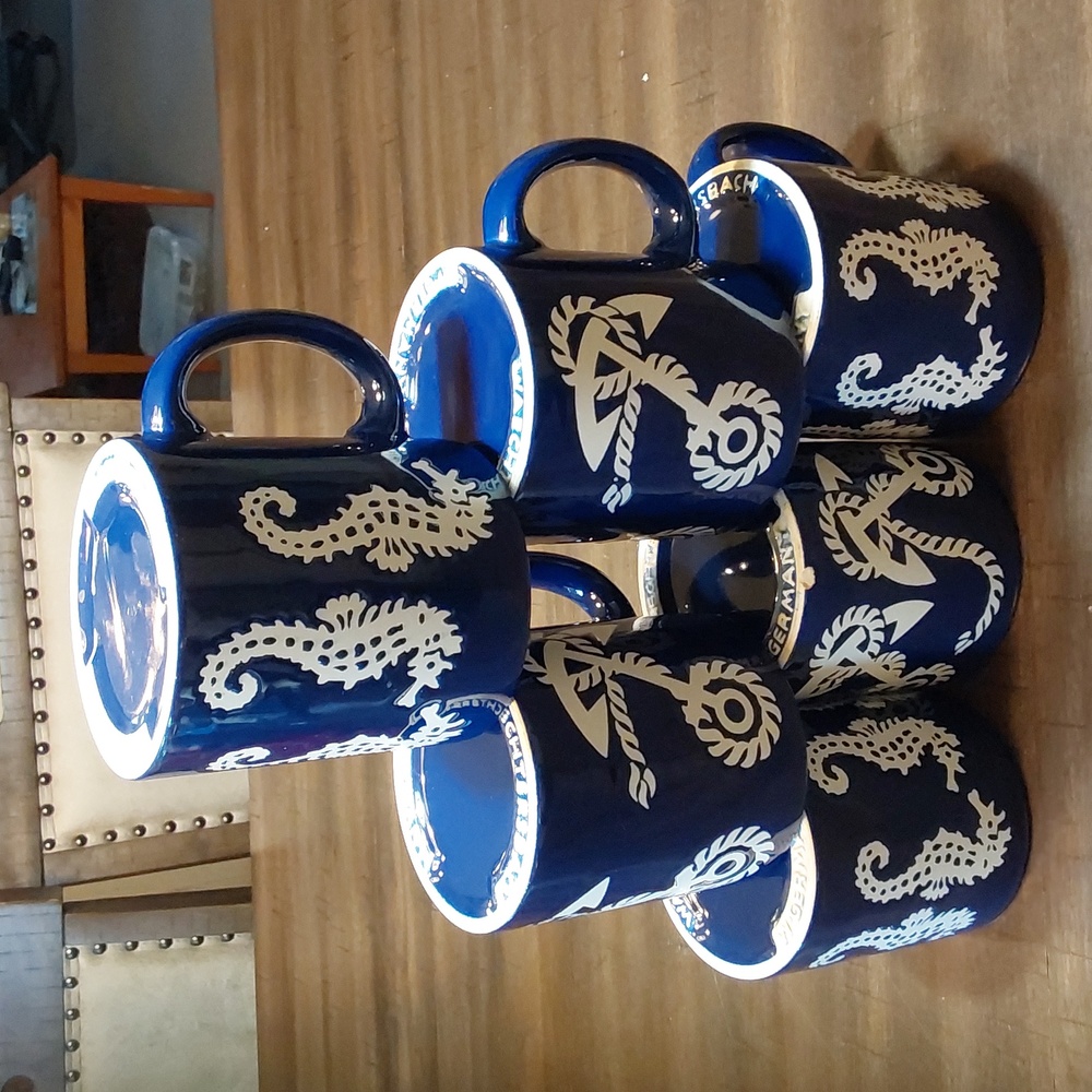 Preowned Waechtersbach coffee mugs (6)  $65.00 #298